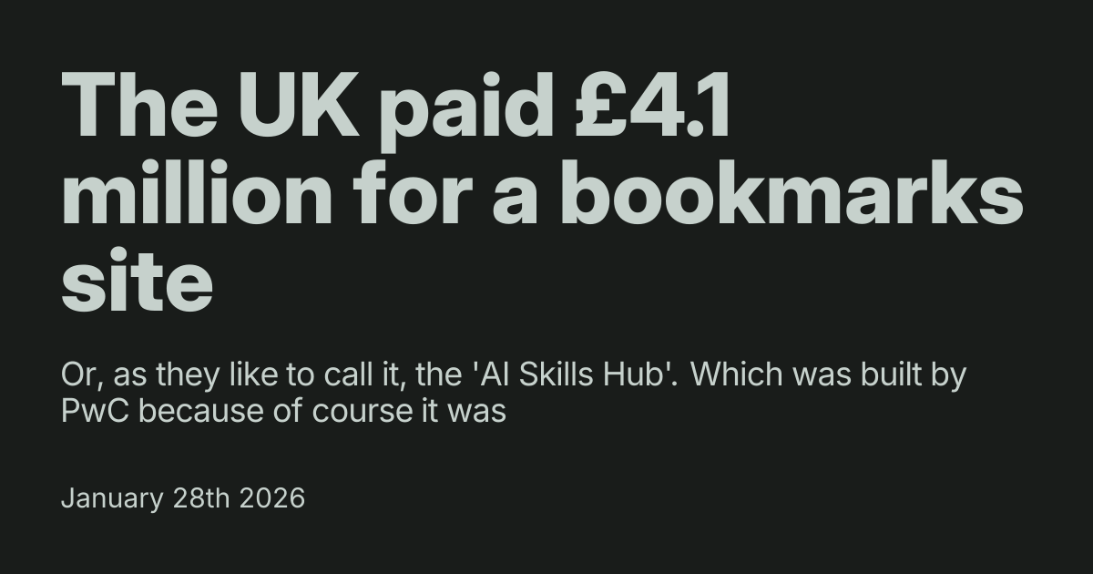 The £4.1 Million Bookmark: UK's AI Skills Hub Sparks Outcry Over Digital Procurement Failures