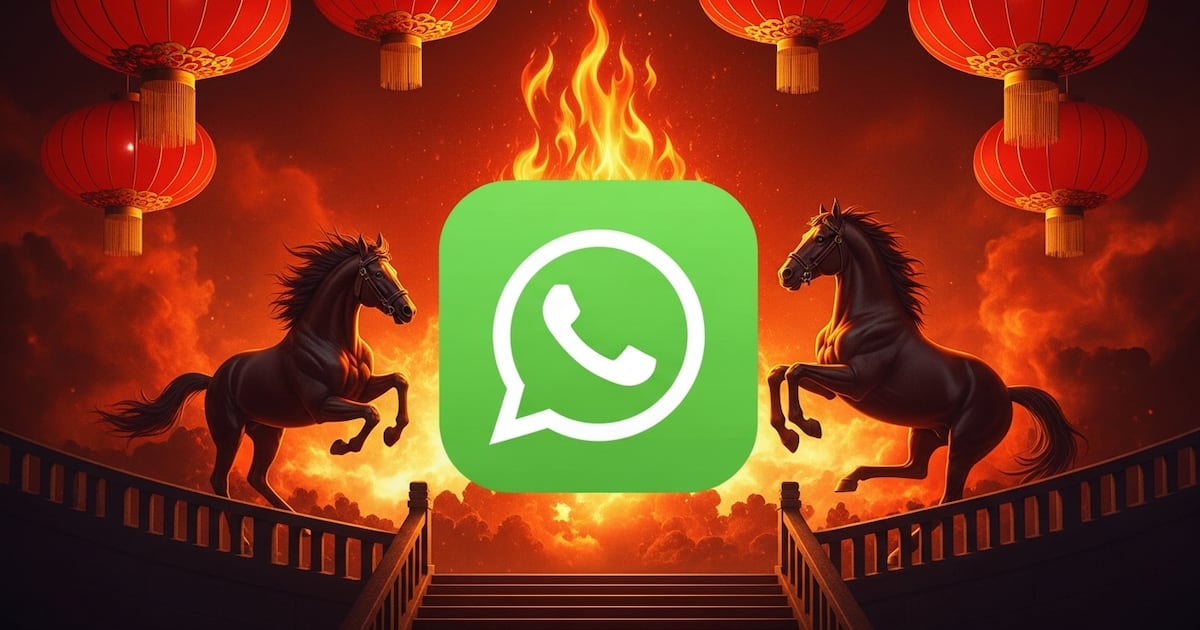 Usuarios configuran WhatsApp con estética del Año Nuevo Chino del Caballo de Fuego