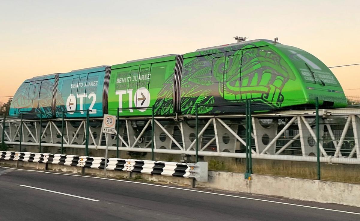 Suspenden servicio de aerotrén del AICM por mantenimiento hasta nuevo aviso