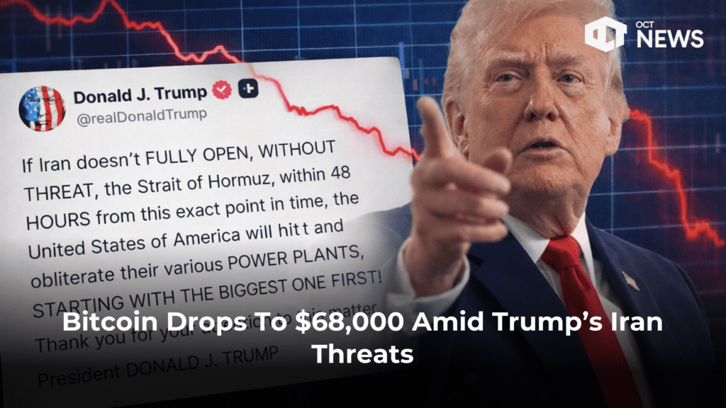 Bitcoin Drops Below $68K After Trump Issues Iran Ultimatum