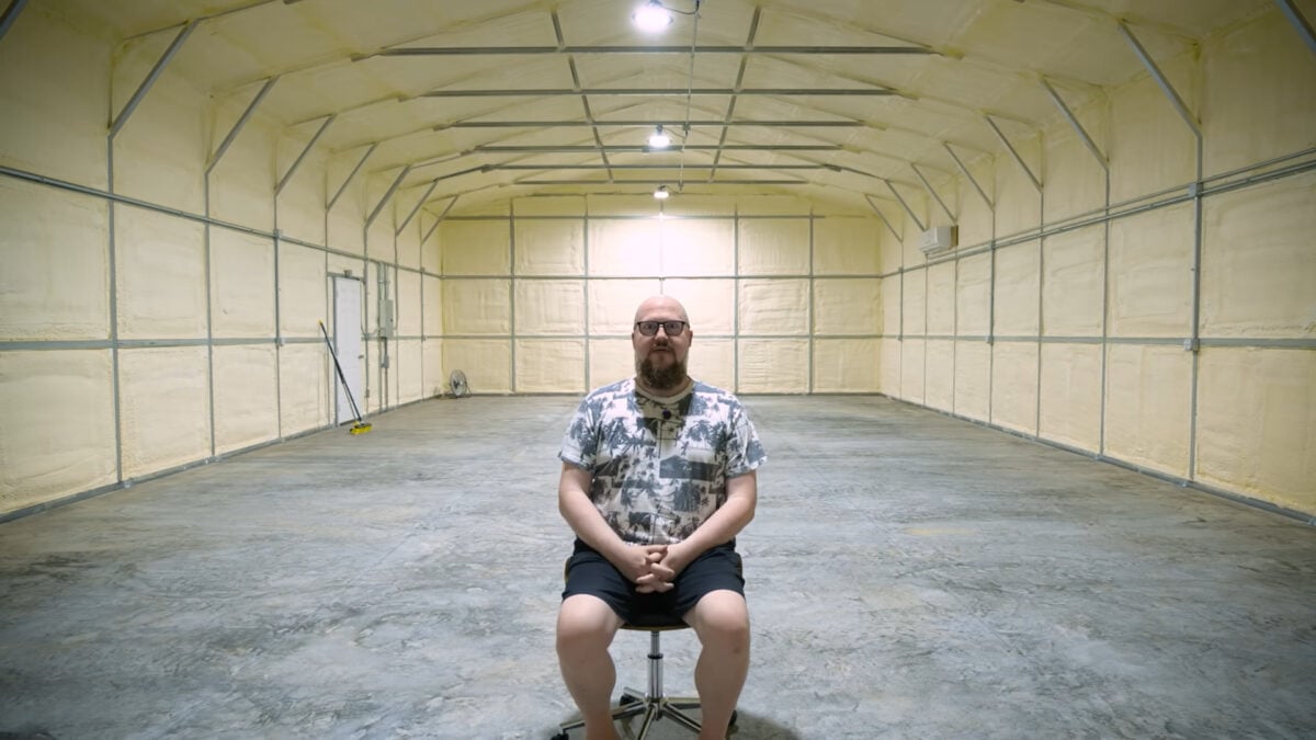 YouTuber Clint Basinger Builds Bunker for PC Collection After Hurricane Helene Damage