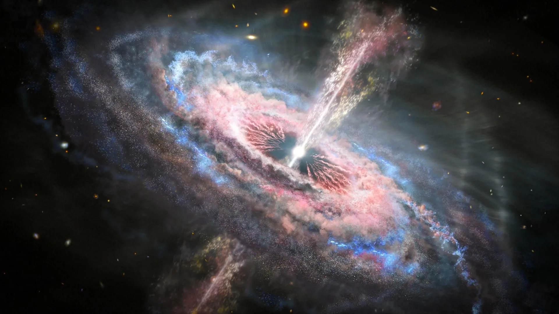 Supermassive Black Holes Suppress Star Formation Across Millions of Light-Years