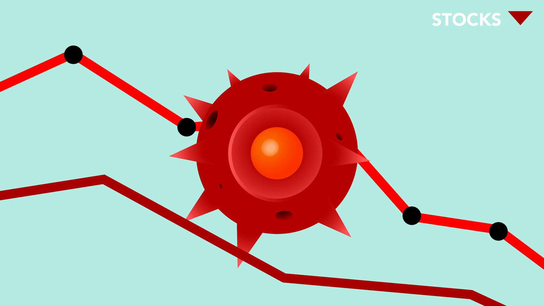 Conceptual representation of AI market dominance and economic risk