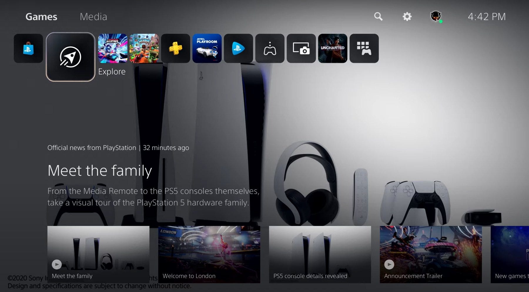 Sony Tests New PS5 Home Screen Layout for Faster Navigation