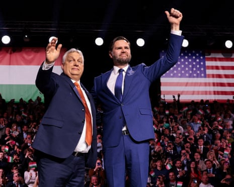 El vicepresidente de EE. UU., JD Vance, hace campaña por Orbán en Budapest antes de las elecciones húngaras