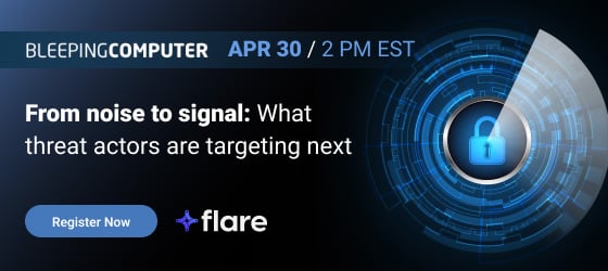 BleepingComputer to Host Cyber Threat Intelligence Webinar on Identifying Early Warning Signs of Attacks