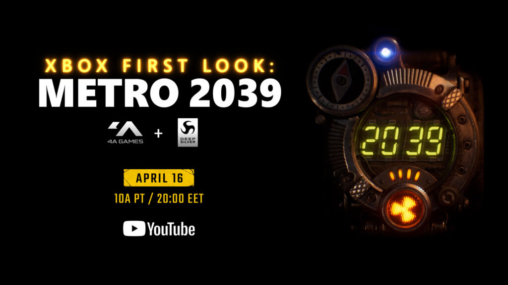 Xbox to host world premiere of Metro 2039 on April 16