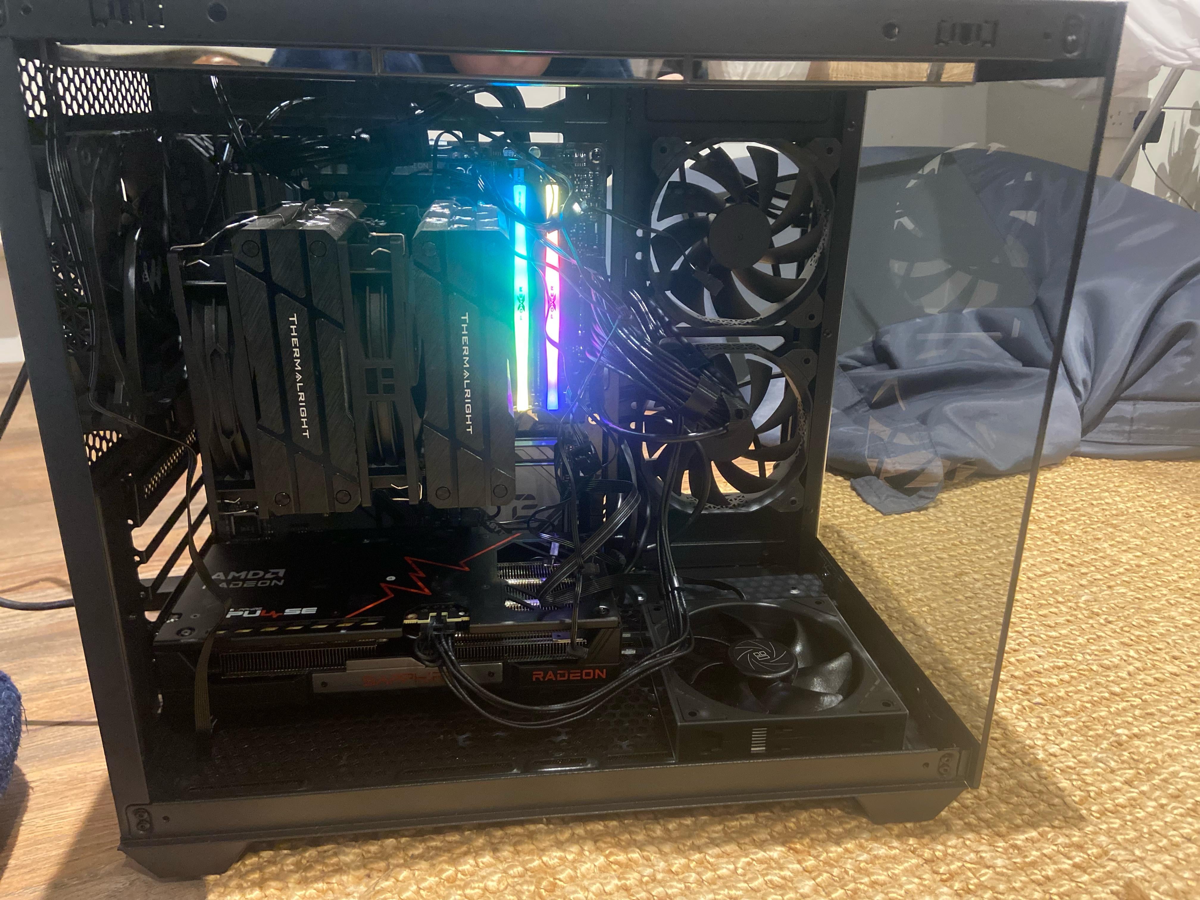 YouTuber constructs custom PC side panel using 15 Noctua cooling fans