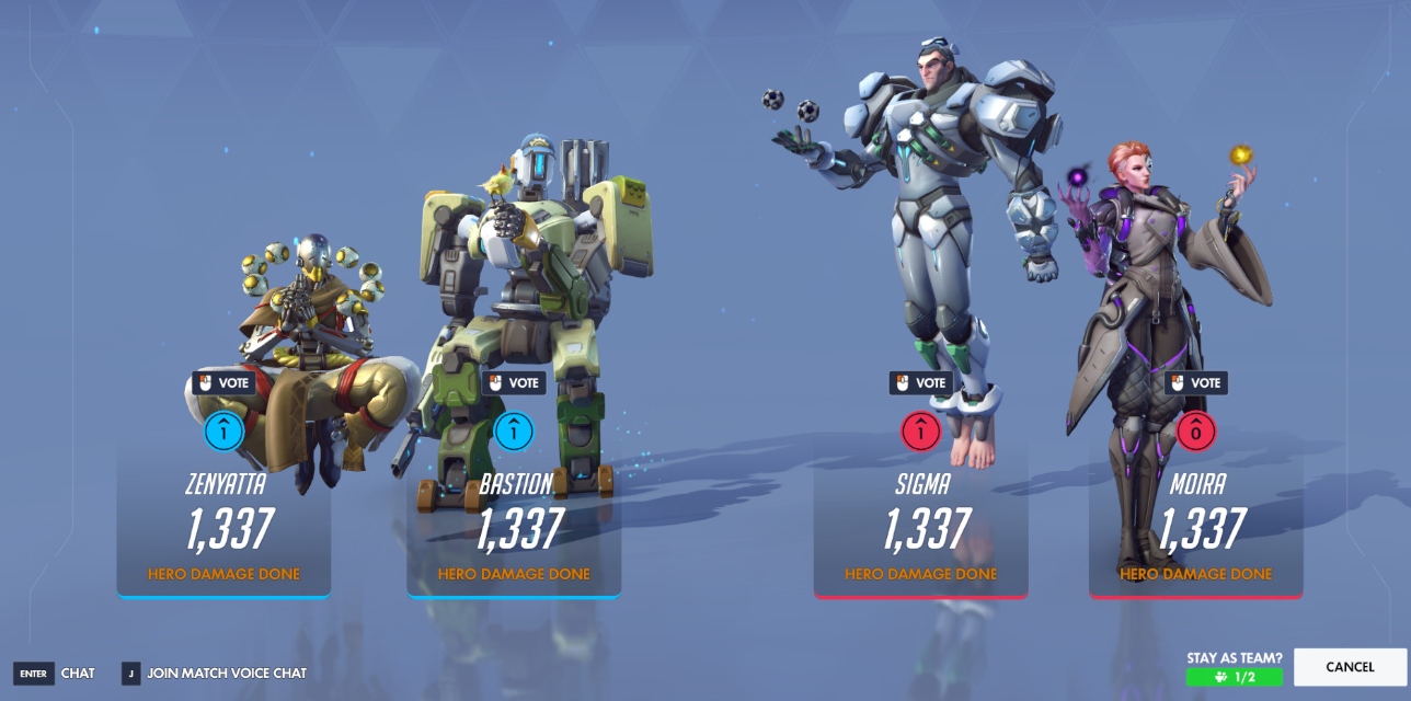 《守望先锋》英雄禁用机制或迎来重做，玩家或能借此规避角色限制