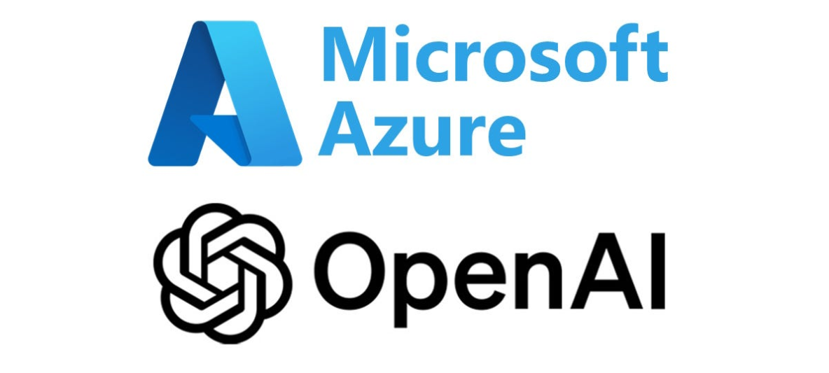 Logos of Microsoft and OpenAI representing their corporate partnership.