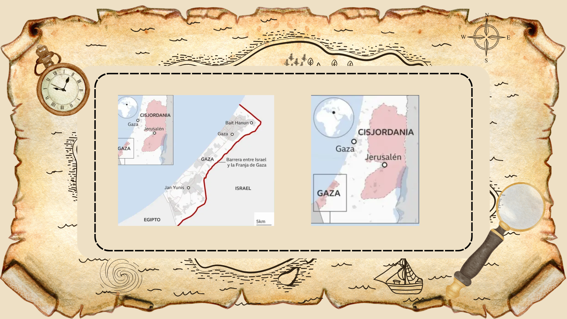 Escena en Cisjordania tras incidente