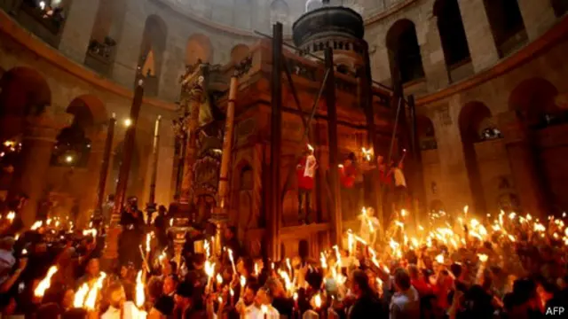 耶路撒冷在战火与严密安保中迎来复活节